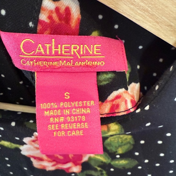 Catherine Malandrino Black Blouse, Button up Back, Size S - Picture 3 of 3